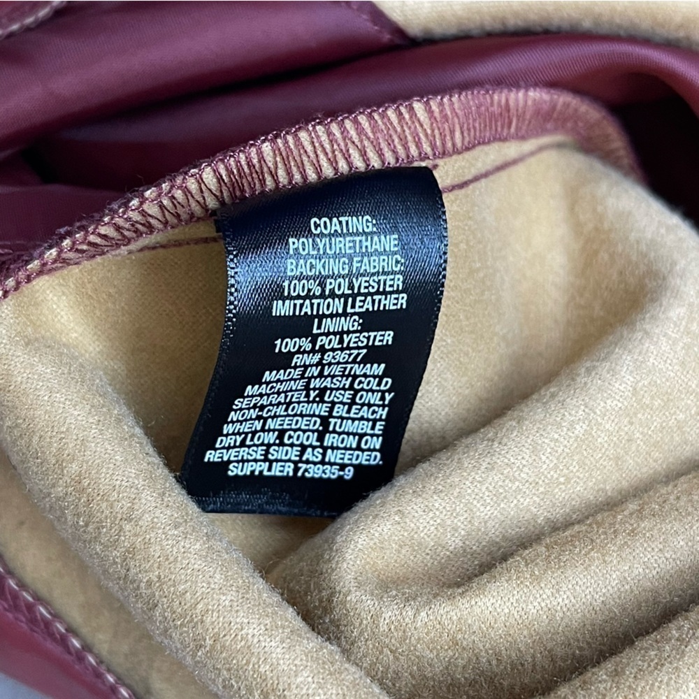 Worthington Red Pleather Ankle Pants - Picture 5 of 9